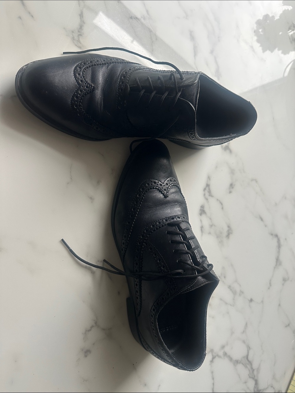 Cole Haan Black Women's Wingtip Oxfords- barely worn